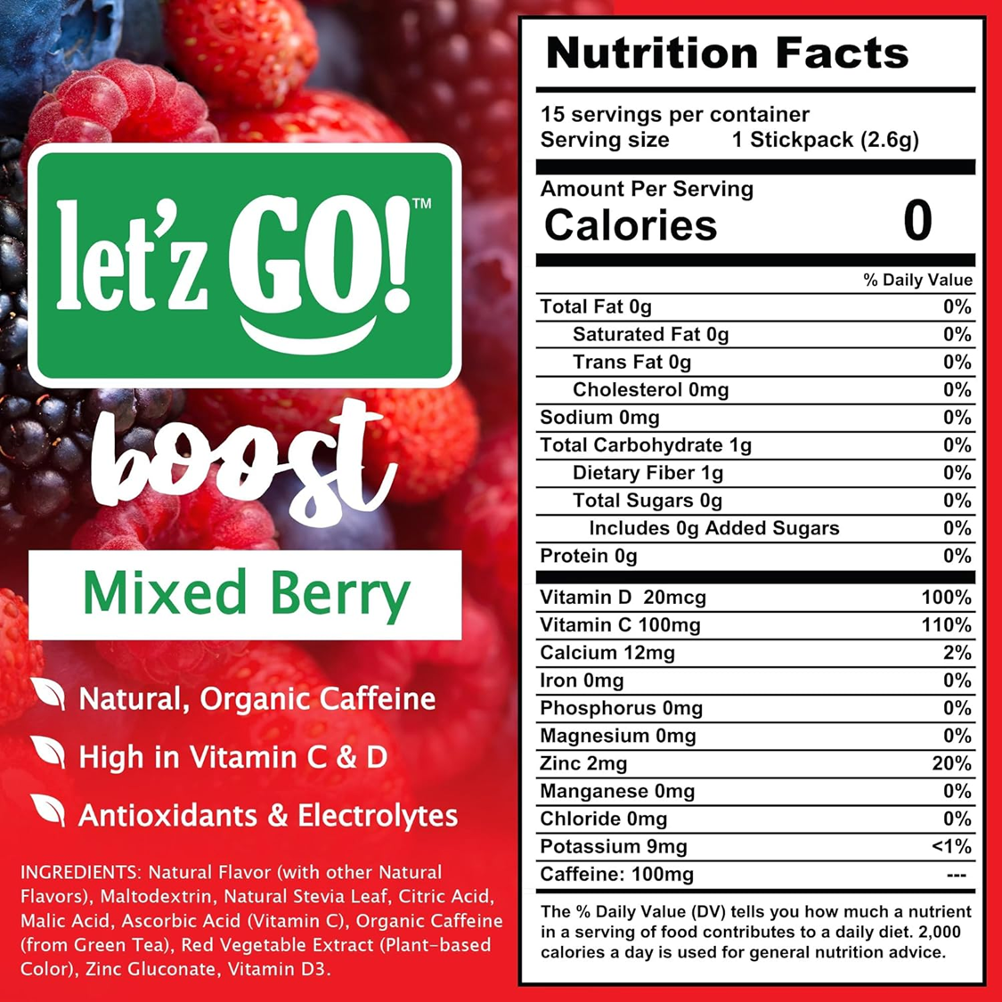 LET'Z GO 30 DAY FUEL KIT: PREMIUM PROTEIN + NATURAL ENERGY Drink Mix + FREE Shaker