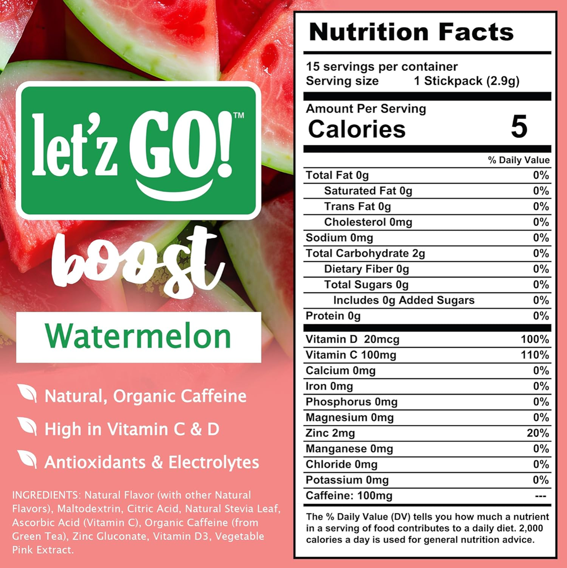 LET'Z GO 30 DAY FUEL KIT: PREMIUM PROTEIN + NATURAL ENERGY Drink Mix + FREE Shaker