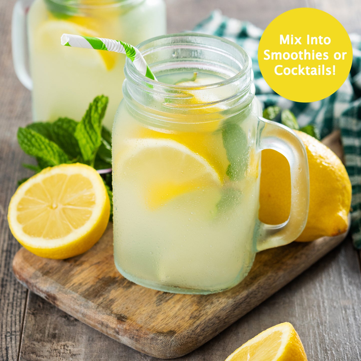 Let'z Go Hydrate - Lemonade - Natural Hydration + Immunity Drink Mix - 15 Stickpacks