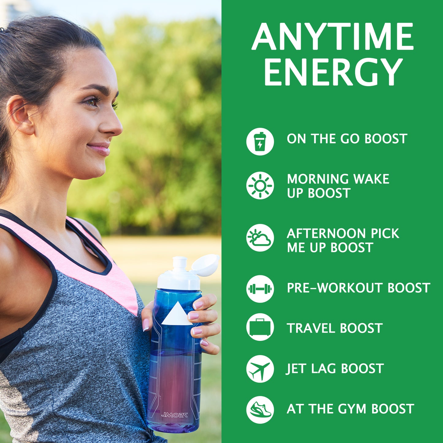 Let'z Go Boost - Watermelon - Natural Energy + Immunity Drink Mix - 15 Stickpacks