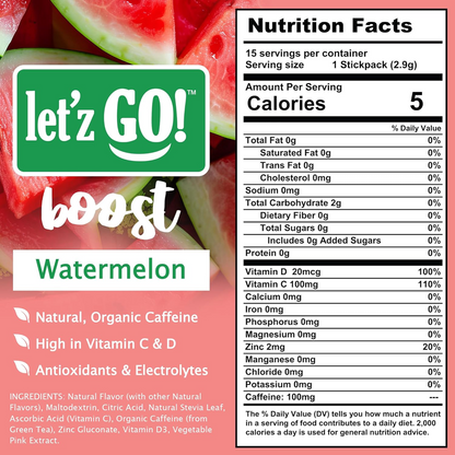 LET'Z GO 30 DAY FUEL KIT: PREMIUM PROTEIN + NATURAL ENERGY Drink Mix + FREE Shaker