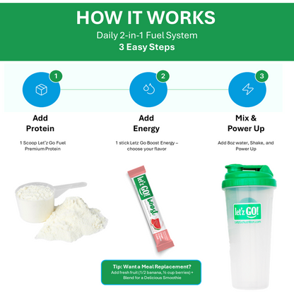 Healthy energy booster for busy and active lifestyles