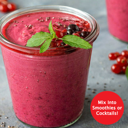 Let'z Go Boost tastes great by itself or can be added to smoothies or even cocktails