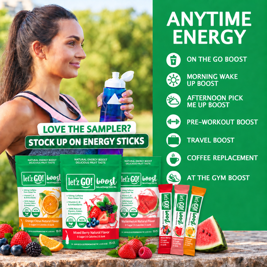 BEST SELLER BUNDLE:  Mixed Berry Energy (15ct)+ Orange Citrus Energy (15ct) + Watermelon Energy (15ct) + Immunity Drink Mix - Save 20%