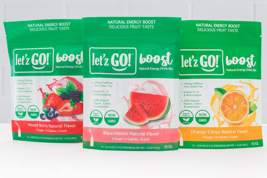BEST SELLER BUNDLE:  Mixed Berry Energy (15ct)+ Orange Citrus Energy (15ct) + Watermelon Energy (15ct) + Immunity Drink Mix