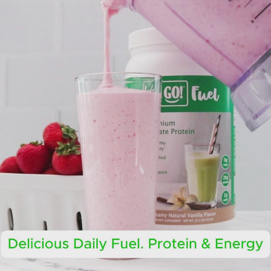 Hydration powder mix dissolving in water for instant energy