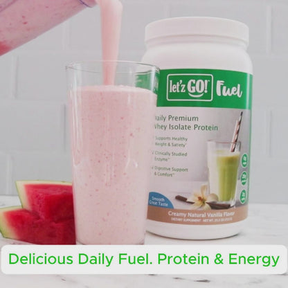 LET'Z GO 30 DAY FUEL KIT: PREMIUM PROTEIN + NATURAL ENERGY Drink Mix + FREE Shaker